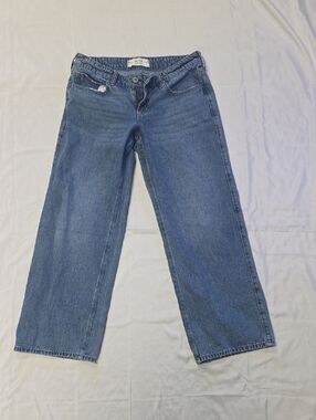 Hollister Wide-Leg Blue Denim Jeans
